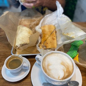 Paladar Cuban Eatery & Bakery - Cubano, coffee. Forgot what my husband ordered - Cuban Near Me - St. Augustine, Florida