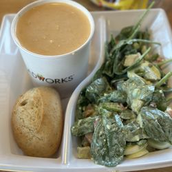 Saladworks - Grill Buffalo Bleu Salad Lobster Bisque Souplobster