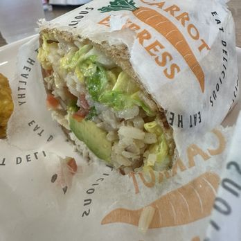 Carrot Express - Mahi wrap - Salad Near Me - South Miami, Florida Carrot Express - Mahi wrap - Salad Near Me - South Miami, Florida