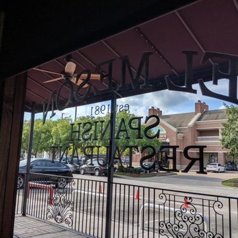 El Meson Restaurant - window looking out onto patio - Spanish Near Me - Houston, Texas