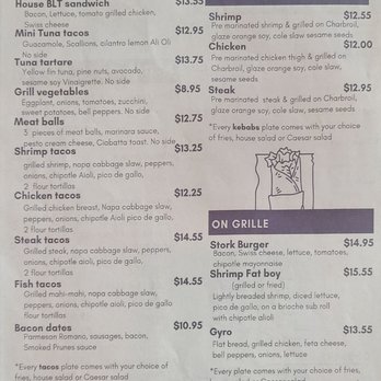 Fat Stork - Lunch menu - New American Near Me - Davie, Florida