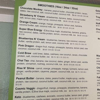Cosmic Veggies - Oak Harbor - Menu - Juice Bars & Smoothies Near Me - Oak Harbor, Washington