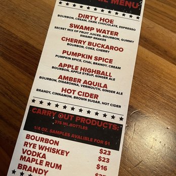Red Eagle Distillery - Drink menu - Distilleries Near Me - Geneva, Ohio