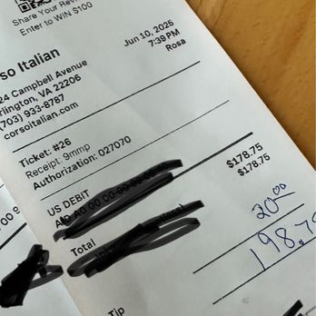 Corso Italian - Pizza hut is cheaper. - Italian Near Me - Arlington, Virginia