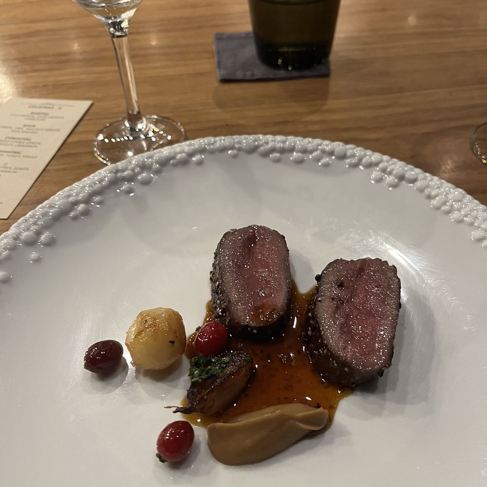 Demi - Venison with sunchoke - French Near Me - Minneapolis, Minnesota Demi - Venison with sunchoke - French Near Me - Minneapolis, Minnesota