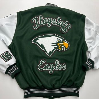 Phoenix Lettering - Flagstaff H.S. Letterman Jacket - Sports Wear Near Me - Phoenix, Arizona Phoenix Lettering - Flagstaff H.S. Letterman Jacket - Sports Wear Near Me - Phoenix, Arizona