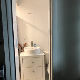 After project: tiled walls, floor and ceiling.