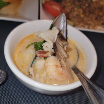Chutamas Thai Cuisine - Tom Kha Seafood Soup - Thai Near Me - Northridge, California Chutamas Thai Cuisine - Tom Kha Seafood Soup - Thai Near Me - Northridge, California