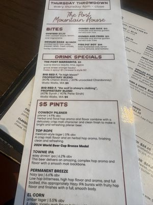 Menu photo 1 The Post Colorado - Boulder Boulder, CO