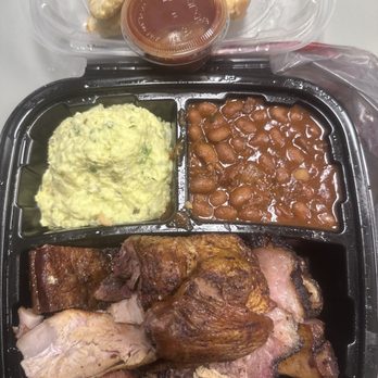 Ray's Real Pit BBQ Shack - 3 Meat Plate- Ribs, Brisket, and chicken - Barbeque Near Me - Houston, Texas Ray's Real Pit BBQ Shack - 3 Meat Plate- Ribs, Brisket, and chicken - Barbeque Near Me - Houston, Texas