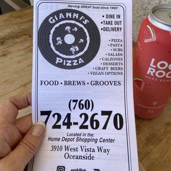 Gianni's Pizza - Menu - Pizza Near Me - Oceanside, California Gianni's Pizza - Menu - Pizza Near Me - Oceanside, California