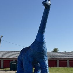 Jameson’s Big Blue Dinosaur - Another shot of the big blue dinosaur