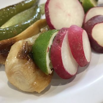 El Granjero Mexican Grill - Grilled veggies, radish, and limes - Mexican Near Me - Grand Rapids, Michigan