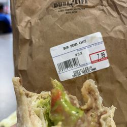 Bean cheese, guacamole burrito