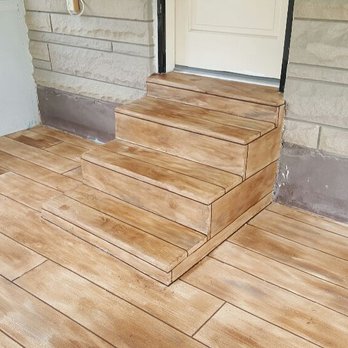 Modern Surfaces - Polymer cement wood plank system for a patio. - Masonry/Concrete Near Me - Louisville, Kentucky Modern Surfaces - Polymer cement wood plank system for a patio. - Masonry/Concrete Near Me - Louisville, Kentucky