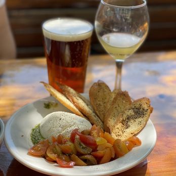 Hops & Thyme - Burrata Bruschetta - Beer Gardens Near Me - Lakeway, Texas