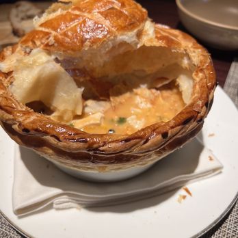 Bludorn - Yummy lobster chick pot pie. The lobster chunks are big! - New American Near Me - Houston, Texas Bludorn - Yummy lobster chick pot pie. The lobster chunks are big! - New American Near Me - Houston, Texas