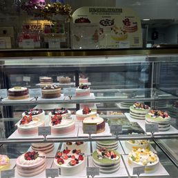 Their cake selection Their cake selection