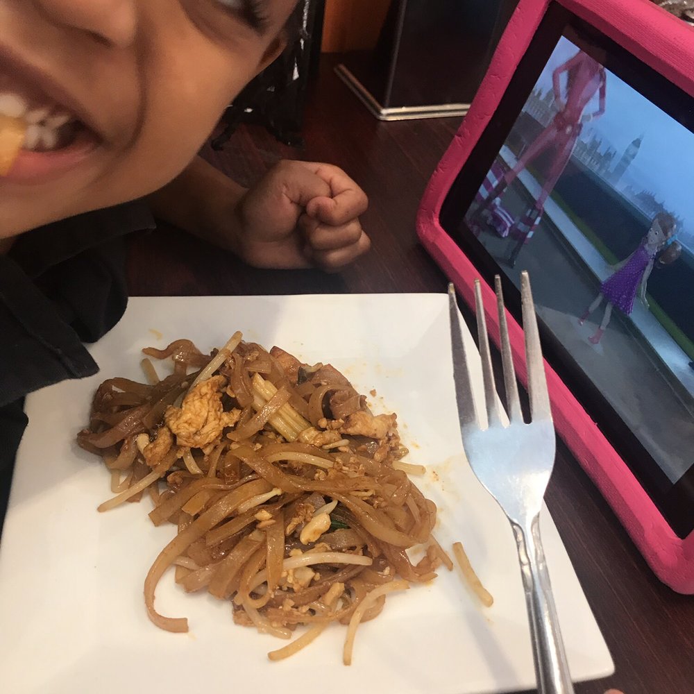 Thai Curry - My pickiest eater.. all smiles. I ordered the kids pad thai with tofu. Enough for the twins to split. - Thai Near Me - Cypress, Texas Thai Curry - My pickiest eater.. all smiles. I ordered the kids pad thai with tofu. Enough for the twins to split. - Thai Near Me - Cypress, Texas