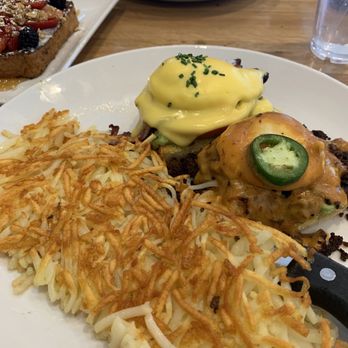 Scrambled - Benny Duo with hashbrown - Breakfast & Brunch Near Me - Henderson, Nevada Scrambled - Benny Duo with hashbrown - Breakfast & Brunch Near Me - Henderson, Nevada