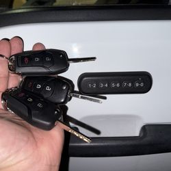 Empire Locksmith - Keys and wireless entry keypad.