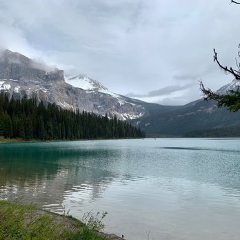 Emerald Lake - A view while hiking around Emerald Lake. - Hiking Near Me - Field, British Columbia Emerald Lake - A view while hiking around Emerald Lake. - Hiking Near Me - Field, British Columbia