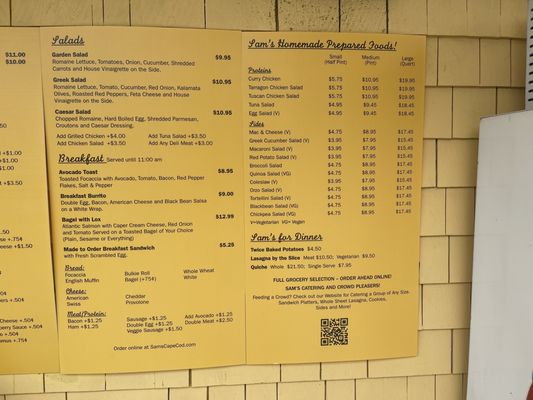 Menu photo 3 Sam's Deli Eastham, MA