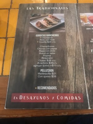 Menu photo 3 Yaca Guadalajara, JAL
