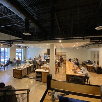 Foundation Coffee Roasters - The sleek and minimalistic interior! - Coffee Roasteries Near Me - Fairfax, Virginia