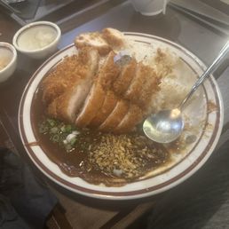 Chicken curry katsu