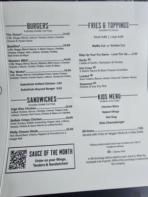 Menu photo 3 Wing Dome Seattle, WA