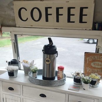 tiny little donuts - downtown franklin, tn - Coffee station inside - Donuts Near Me - Franklin, Tennessee