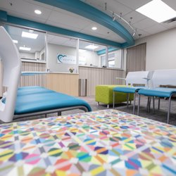 Hearts for Hearing - Waiting room at Hearts for Hearing's Tulsa clinic.