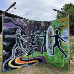 Splash Art Murals - Atmospheric Equilibrium Mural - New River Gorge, West Virginia
