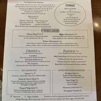 The Audrey - Food menu - Wine Bars Near Me - Peoria, Arizona The Audrey - Food menu - Wine Bars Near Me - Peoria, Arizona