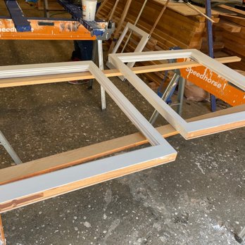 Wood Windows And Doors - Windows being painted in dirty, sawdust environment. - Windows Installation Near Me - San Pablo, California Wood Windows And Doors - Windows being painted in dirty, sawdust environment. - Windows Installation Near Me - San Pablo, California