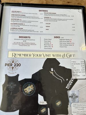 Menu photo 6 Pier 220 Titusville, FL