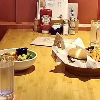 Islands Restaurant - Veggie burger with fries & quinoa salad - Burgers Near Me - Northridge, California Islands Restaurant - Veggie burger with fries & quinoa salad - Burgers Near Me - Northridge, California