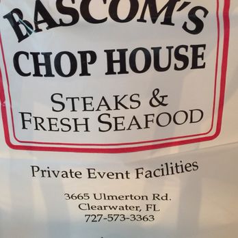 Bascom's Chop House - Take out bag, because it was too much food. - Steakhouses Near Me - Clearwater, Florida