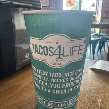 Tacos 4 Life - Water cup - Mexican Near Me - Fort Smith, Arkansas Tacos 4 Life - Water cup - Mexican Near Me - Fort Smith, Arkansas