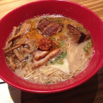 IPPUDO NY - Akamaru Modern w/ menma and kakuni. - Ramen Near Me - New York, New York IPPUDO NY - Akamaru Modern w/ menma and kakuni. - Ramen Near Me - New York, New York