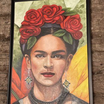 Casa Tradicional - Painting of Frida Kahlo - Seafood Near Me - Puerto Vallarta, JAL