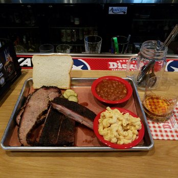 Doc's Commerce Smokehouse - Two meat platter, brisket and ribs - Barbeque Near Me - Milwaukee, Wisconsin Doc's Commerce Smokehouse - Two meat platter, brisket and ribs - Barbeque Near Me - Milwaukee, Wisconsin