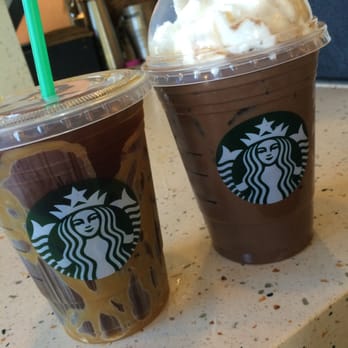 Starbucks - Cold brew iced coffee with caramel drizzle and iced mocha - Coffee & Tea Near Me - Fairfax, Virginia Starbucks - Cold brew iced coffee with caramel drizzle and iced mocha - Coffee & Tea Near Me - Fairfax, Virginia