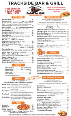 Menu photo 2 Trackside Bar & Grill Staten Island, NY Menu photo 2 Trackside Bar & Grill Staten Island, NY