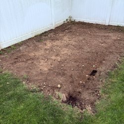 Leveled out ground