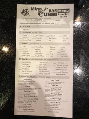 Menu photo 7 Miga Sushi Wayne, NJ