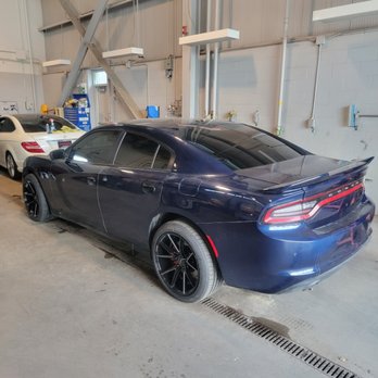 Ultimate Tint - 2019 Dodge Charger Tinted in Ceramic 20% front doors and 5% around the back - Car Window Tinting Near Me