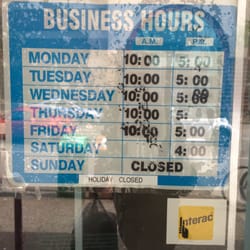 6th Ave Bread & Deli - The all important hours