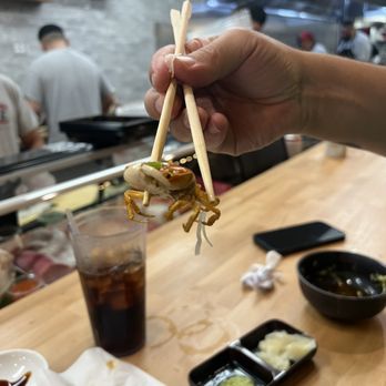 Sushi Kuu - Dancing crab from the sashimi set - Sushi Bars Near Me - Visalia, California Sushi Kuu - Dancing crab from the sashimi set - Sushi Bars Near Me - Visalia, California